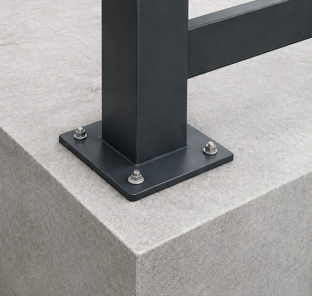 Auf bestehendem Beton aufschrauben